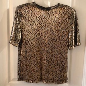 Vintage Lauren Lee Gold Top